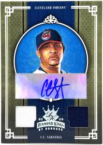 2005 Donruss Diamond Kings C.C. Sabathia Autograph Jersey