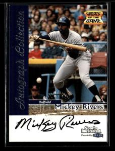 Mickey Rivers Autographed Sports Illustrated Card 1999