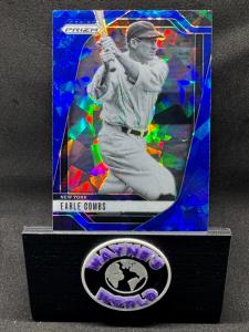 Earle Combs 2025 Panini Prizm Blue Ice Card