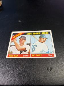 1966 Topps Rookie Stars Roy White Rich Beck Card