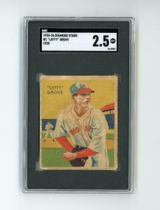 1934-36 Diamond Stars #1 Lefty Grove Card