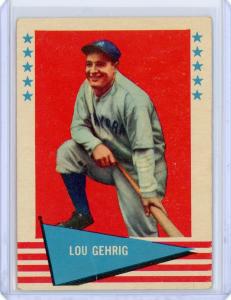 1961 Fleer #31 Lou Gehrig - Yankees Card