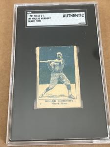 1921 W516-2-2 Rogers Hornsby Strip Card #4