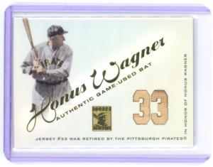 2001 Honus Wagner Topps Tribute Bat Relic