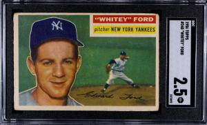 Whitey Ford 1956 Topps Baseball Card #240