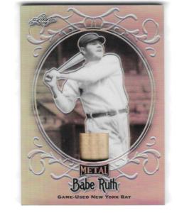Babe Ruth 2019 Leaf Metal Bat Relic Card