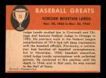 1961 Fleer Kenesaw M. Landis Card #53