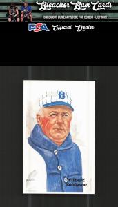 1980 Perez-Steele Wilbert Robinson Hall of Fame Card