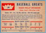 1960 Fleer Roger Bresnahan New York Giants Card