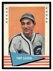 1961 Fleer Tony Lazzeri Baseball Card #54
