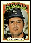 1972 Topps Lou Piniella Royals Baseball Card