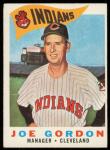 1960 Topps Joe Gordon Cleveland Indians Card #216