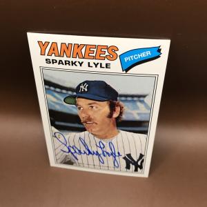 2016 Topps Archives Sparky Lyle Auto Yankees