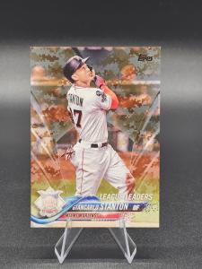 2018 Topps Giancarlo Stanton Memorial Day Camo Card