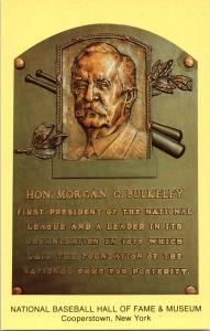 Morgan Bulkeley Gold Baseball Hall of Fame Postcard