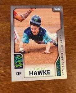 Tommy Hawke 2025 Lynchburg Hillcats Rookie Card
