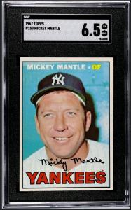 Mickey Mantle 1967 Topps #150 SGC 6.5 Card