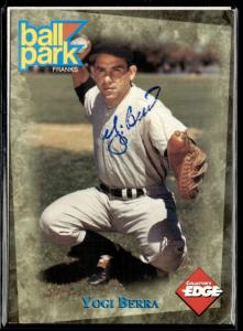 1995 Yogi Berra Autographed Yankees Card