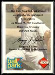 1995 Yogi Berra Autographed Yankees Card