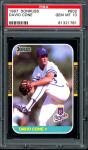 1987 Donruss David Cone Rookie Card PSA 10