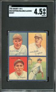 1935 Goudey R321 Bill Dickey & Friends Card