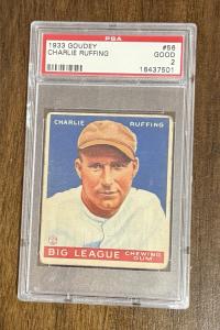 1933 Goudey Charlie “Red” Ruffing Baseball Card
