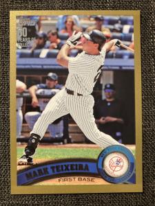 2011 Topps Mark Teixeira #450 Gold Card
