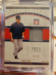 Joe Torre Hall of Fame Materials /25 Yankees Card