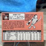 1969 Sparky Lyle Topps Rookie Card #311