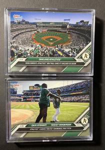 2024 Topps Now Rickey Henderson & Stewart Cards