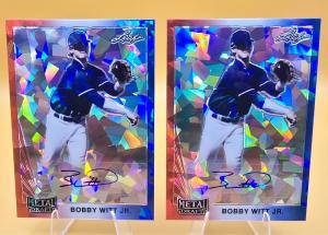 Bobby Witt Jr 2021 Leaf Metal Draft Auto Cards