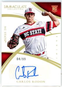 2015 Immaculate Carlos Rodon Rookie Auto /99