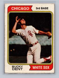 1974 Topps Bucky Dent Rookie Card #582