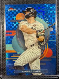 Giancarlo Stanton 2025 Topps Finest Blue Xfractor