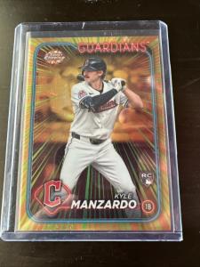 2024 Topps Chrome Kyle Manzardo Rookie Card