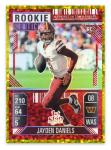 Jayden Daniels Rookie Ticket Color Match Sticker Card