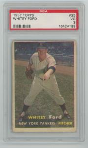 Whitey Ford 1957 Topps #25 Yankees Card