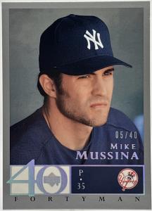 2003 Upper Deck Mike Mussina Rainbow /40 Yankees
