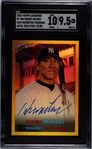 Hideki Matsui 2024 Topps Archives Gold /50 Auto
