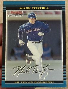 2002 Bowman Chrome Mark Teixeira Rookie Card