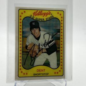 Bucky Dent 1981 Kellogg's Baseball Card #7