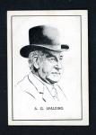 1950 Callahan A.G. Spalding Sports Card