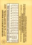 1985 Donruss George Wright Baseball Card #256