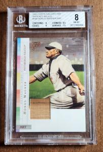 2003 Topps Gallery Honus Wagner Relic Bat Card