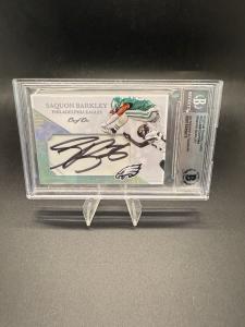 Saquon Barkley Autographed 1/1 Trading Card