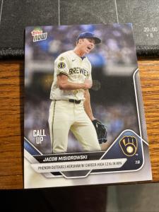 Jacob Misiorowski 2025 Topps NOW MLB Card #402