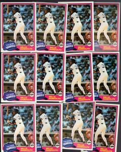 1981 Topps Baseball Willie Randolph Yankees Card Lot