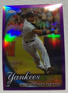 2010 Topps Chrome Purple Refractor Robinson Cano #114