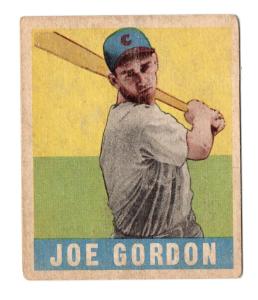Joe Gordon 1948-49 Leaf Rookie Card #117