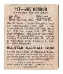Joe Gordon 1948-49 Leaf Rookie Card #117